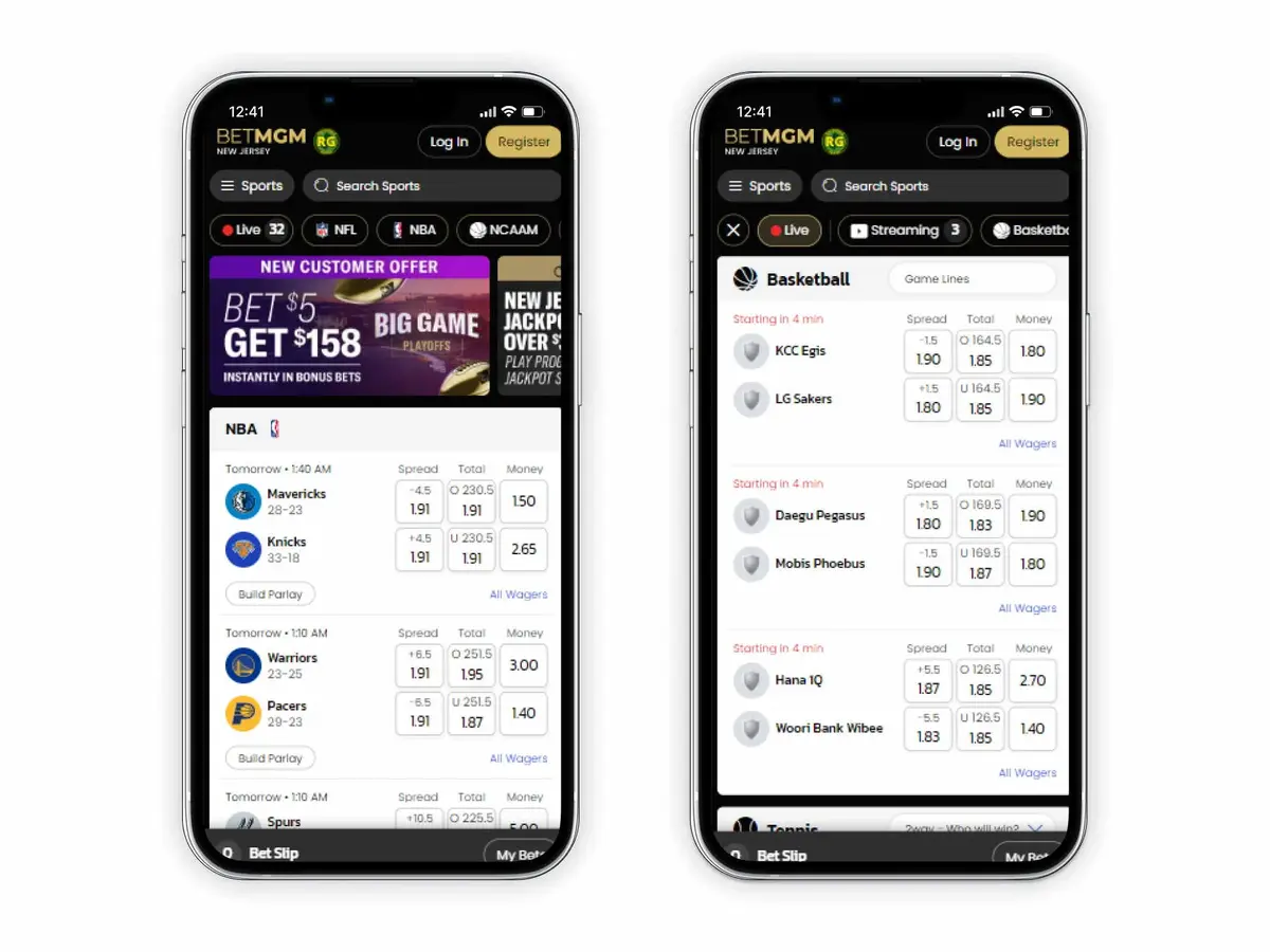 BetMGM screenshot